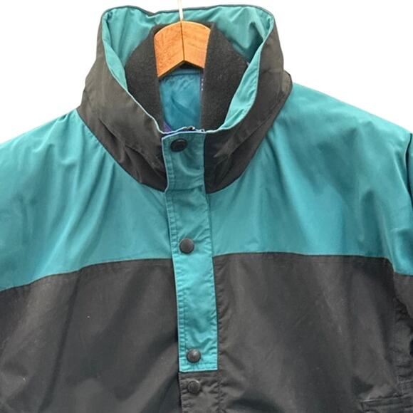 SJB St Johns Bay Vintage 90s Green Black Ski Jacket Plush Winter Coat Men Large - Picture 3 of 11